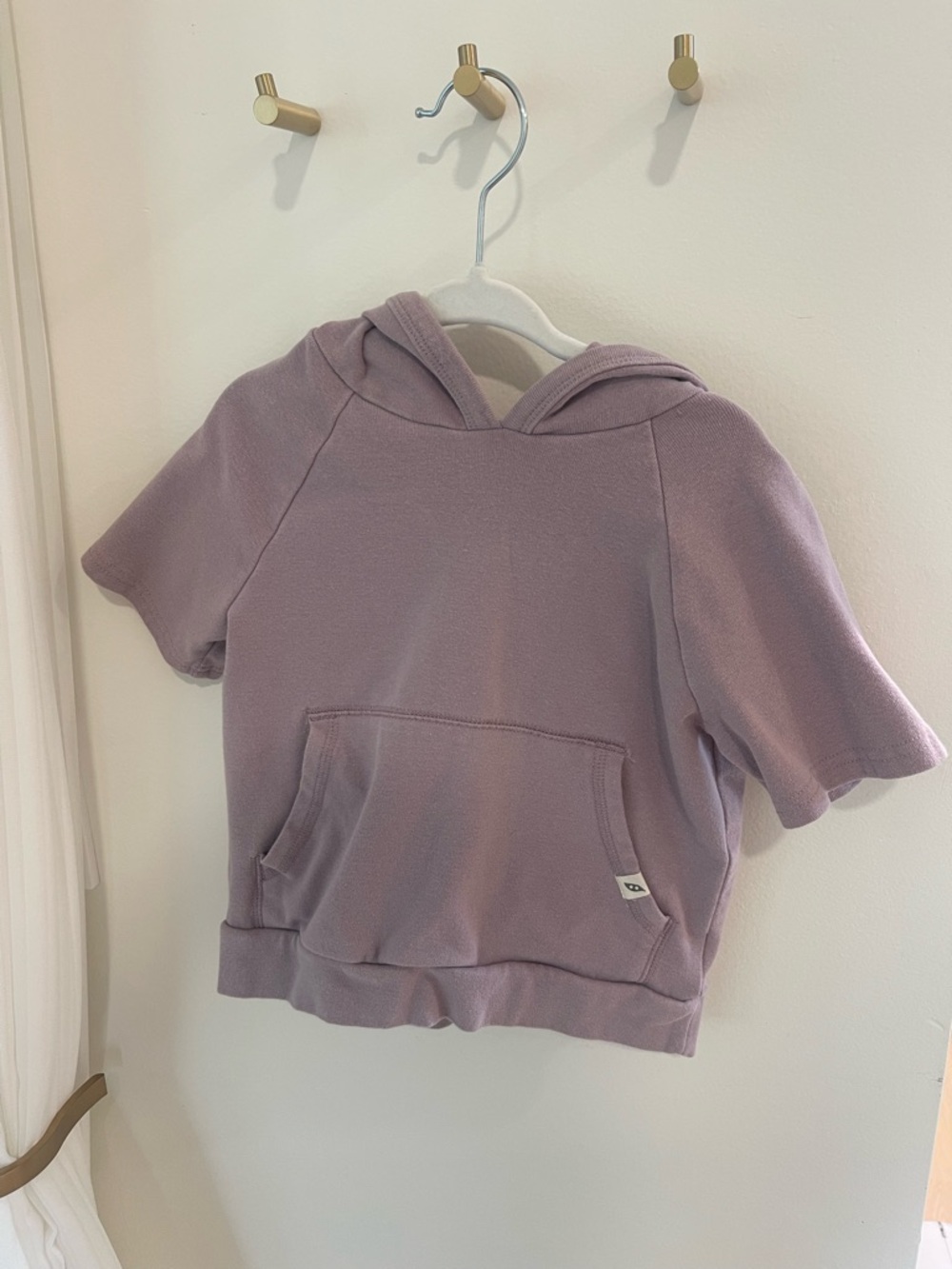 Easy Peasy,Size 2T,Girls, Lavender, Short Sleeve Hoodie shirt